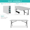 Best Choice Products 6ft Plastic Folding Table, Indoor Outdoor Heavy