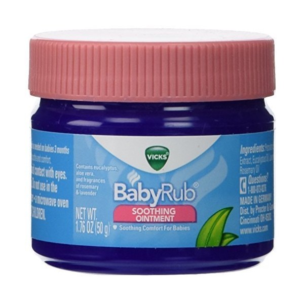Vicks Babyrub Soothing Ointment Comfort For Babies 1.76oz Each by Vicks