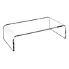 AMT Premium Acrylic Clear Monitor Stand Laptop/PC/Multimedia Monitor Riser for