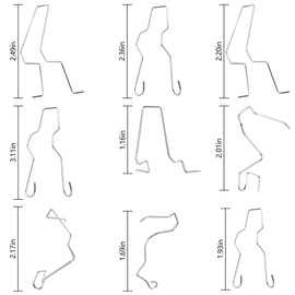 KHGUZ 9PCS Car Bulb Retaining Spring Clip, Vehicle Headlight Clamps for H1 H3 H4 H7, Automotive Headlamp Dip Dipped Beam Bulb Hoder Retainers Accessories, Universal for SUV, Sedan, Truck