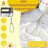 2 Piece Hand Mixer Accessory Set, Universal Whisk for Hand