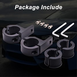 Ygmylandbb 2 Pieces Universal 22-35mm Work Light Mounting Bracket Bar Clamp Light Bar Mount Bracket Led Headlight Holder for Off-Road Car Truck Motorcycle