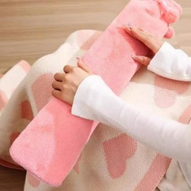 Warm, thermal water, long water bag, fomentation pack, winter heating hot pack pink 5ea