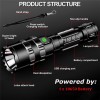 Garberiel 500000LM LED Flashlight Super Bright Rechargeable Tactical Police LED