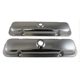 1967-77 Pontiac GTO, LeMans, Tempest Steel Valve Covers, Paint to Match, Pair