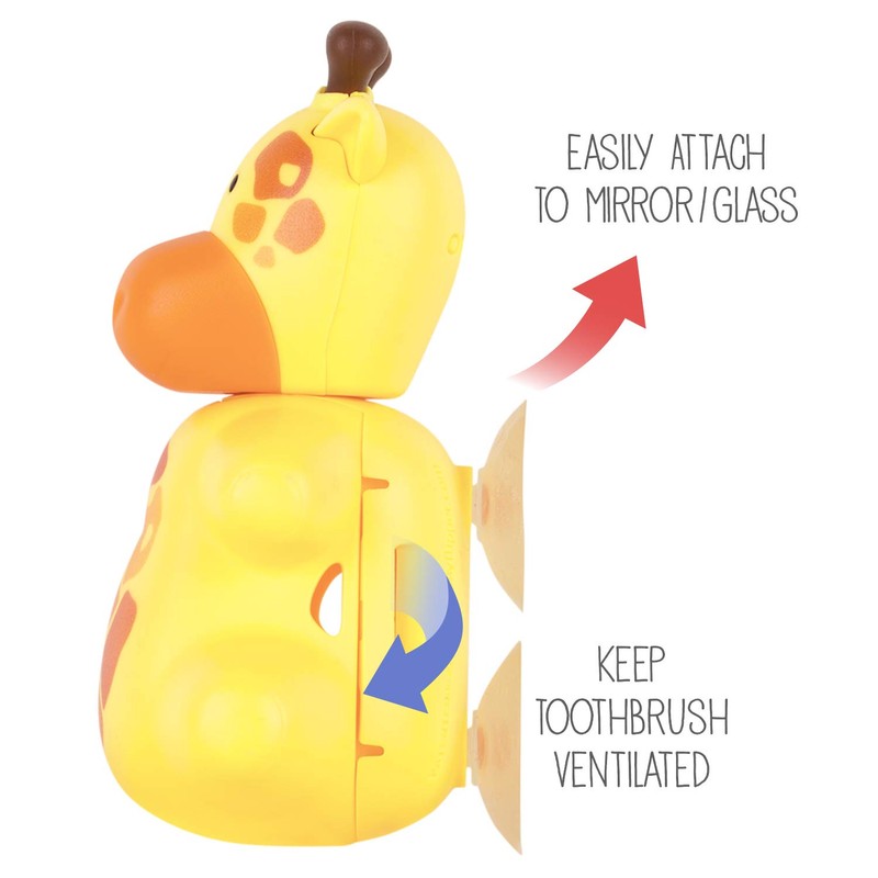 Flipper Animal World Toothbrush Holder, Giraffe