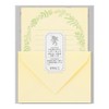 Midori 86930006 Letter Set, Flower Washi, Paper Case, Yellow