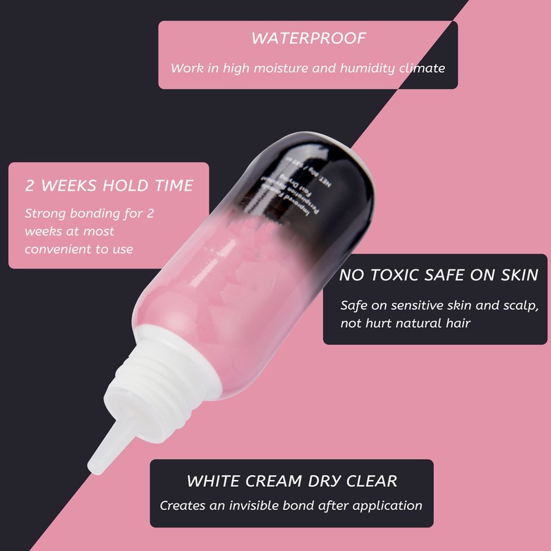 80ml Wig Glue Adhesive Waterproof Strong Hold Lace Front Wig