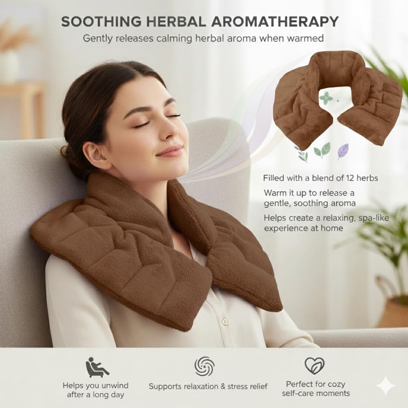 Herbal Concepts Neck and Shoulder Wrap, Hot & Cold Therapy,