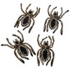 YYlingx 4Pcs Cool Rhinestones Spider Applique Patch, Diamond Spider Sew