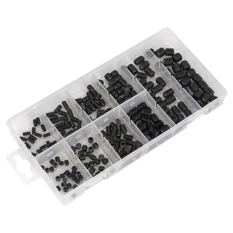 Grub Screw Assortment 250pc DIN 916 M4-M10 Metric