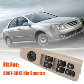 93570-2F200 Front Left Power Auto Window Switch Driver Compatible with 2004-2009 Kia Spectra & Cerato, Driver's Side Electric Master Window Switch Button Replacement for Kia Spectra & Cerato 2004-2009