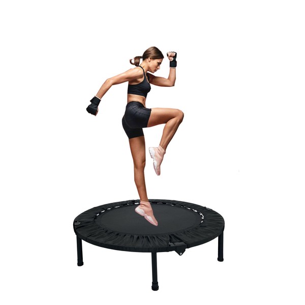 SPOFLYINN Mini Steel Trampoline Indoor Workout Exercise Accessory Maximum Load