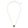 Kendra Scott Jae Star Gold Pendant Necklace in Black Drusy