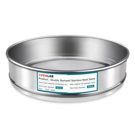 LVDALAB 304 Stainless Steel Mesh Lab Sieve, 20 Mesh (0.9mm) Aperture Test Sieve, 7.9Inch(20cm) Diameter Economy Standard Analysis Sample Test Sieves for Industrial Laboratory Homes