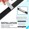 Juexica 3ft-16.4ft / 5 Meter Curtain Track Set with 90°