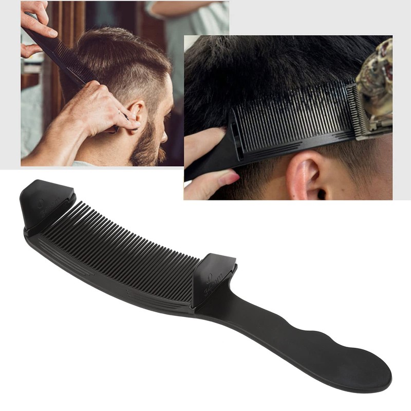 Curved Barber Clipper Comb, Professional Hair Cutting Comb with Flat