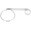 Salon Galvanized Stainless Steel Hair Dryer Holder Hands Free Comb