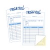 Thank You Receipt Book,3.4x5.5 Inch Order Forms Pad,Invoice Book for
