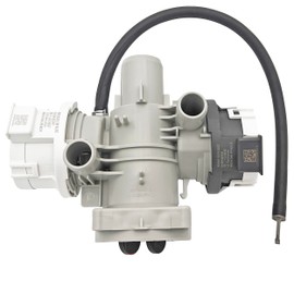 AHA75693423 Washer Drain Pump Assembly Fit for LG WSEX200HNA WKGX201HBA WKGX201HWA WKEX200HWA WKEX200HBA WM4000HBA WM4000HWA 41563 41463 WM3555HWA WM4200HBA WM4200HWA WM4500HBA WM3900HWA WM3900HBA
