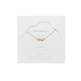 Estella Bartlett Gold Plated Multi CZ Infinity Necklace