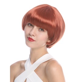 WIG ME UP - 7804-135 Bob Wig Red Copper Red Sweet French Page Straight Short Hair