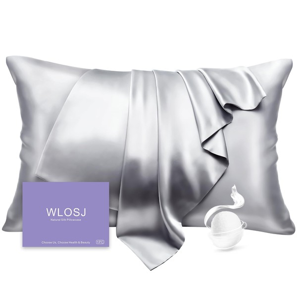 WLOSJ 100% Silk Pillow Cases King Size Mulberry Silk Pillowcase