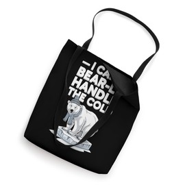 Winter Animal Humor Polar Bear Arctic Cold Weather Comedy Tote Bag