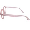 Boise Large Round Blue Light Blocking Glasses (Clear Rose)