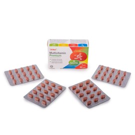 Dr.Max Multivitamin Premium, Multivitamin and Multimineral Supplement 60 Tablets for Adults, Fights Tiredness and Fatigue, Supplement for Energy, Support and Cognitive Functions