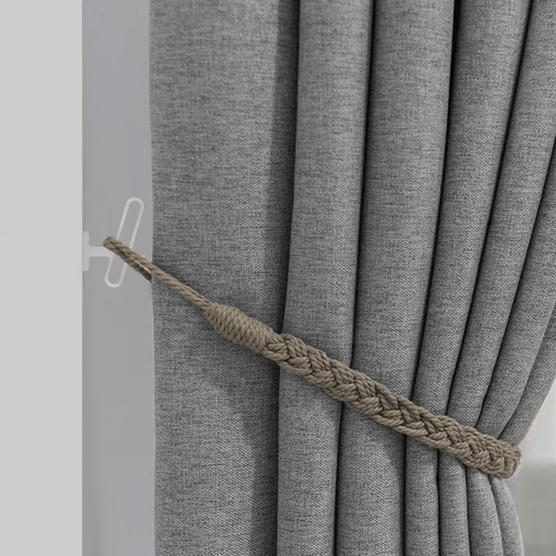 Sekonow 4 Pack Curtain Tiebacks Hooks, Wall Mounted Curtain Holdbacks