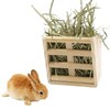 Alpha Depot Timothy Container, Rabbit, Grass Holder, Hay Rack, Natural