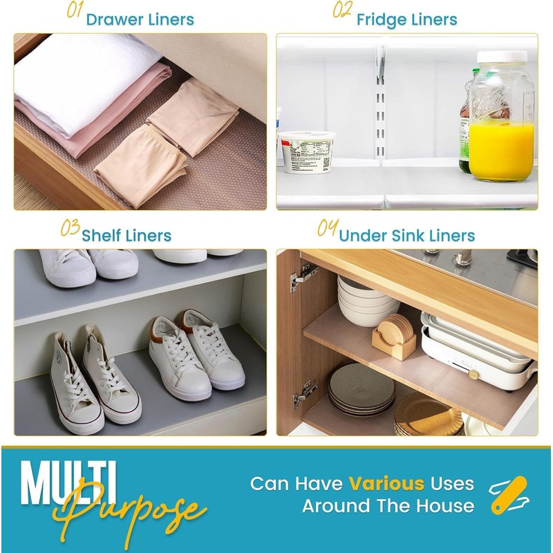 Linda's Essentials Kitchen Drawer Liners (30 x 200 cm) -