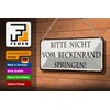 FEMER Tin Sign with German Text 27 x 10 cm