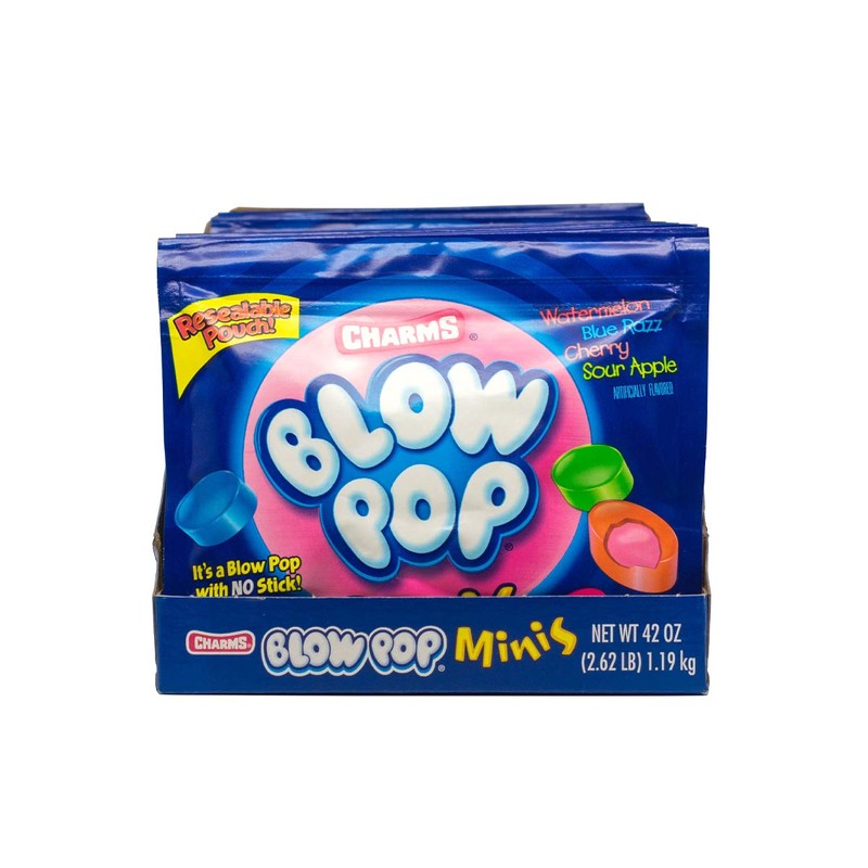 Charms Blow Pop Mini Lollipops - Individually Wrapped Dual Candy