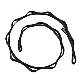 BigCheer Durable Lightweight Daisy Chain, Daisy Chain 120 cm Made of PE Ribbon Sling, Versatile for Climbing, Aerial Yoga & Gym - Robust Safety Chain (Black)