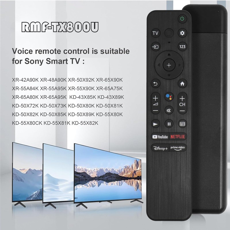 RMF-TX800U for Sony TV Remote with Voice Function, Compatible with