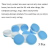 HAHIYO Contact Lens Case Box Holder Diameter 25mm Durable Leakproof