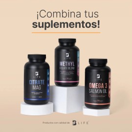 Metil Folato De 180 Caps Betaína. Methyl Folate Blend B Life Sabor Sin sabor