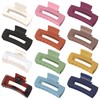 Vigorpace 12 Pack Large Hair Claw Clips 4.1" Big Square