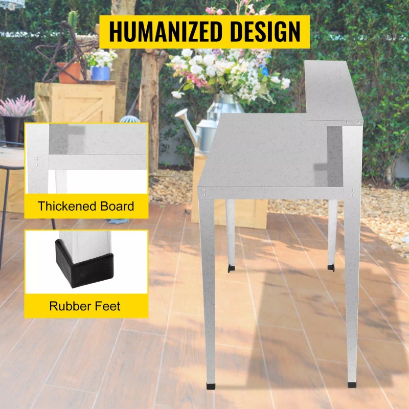 Vevor Banco Para Macetas Mesa De Jardín 44x24x44puLG