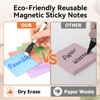 Magnetic Sticky Notes, 3x3 inch, 30-Pack Pastel Dry Erase Magnets,