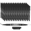 PATIKIL Twin Tip Permanent Marker, 60Pcs Dual Tip Permanent Makers
