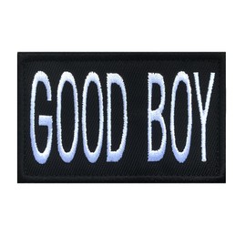 Antrix Good Boy Patch, Tactical Funny Embroidered Applique Fastener Hook & Loop Bad Boy Emblem Badge Patch for Backpack Caps Hat Vest School Bag Uniform Work Clothes Kids Adult Dogs Animals