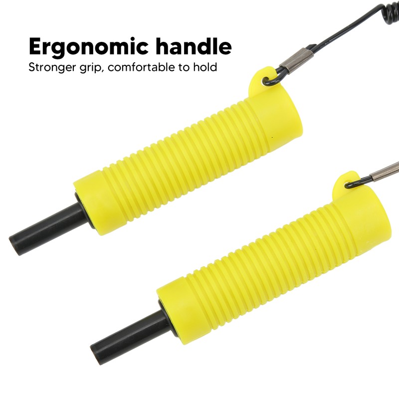 Retractable Ice Pick Stainless Steel Ergonomic Threaded Handle Incisive Fishing
