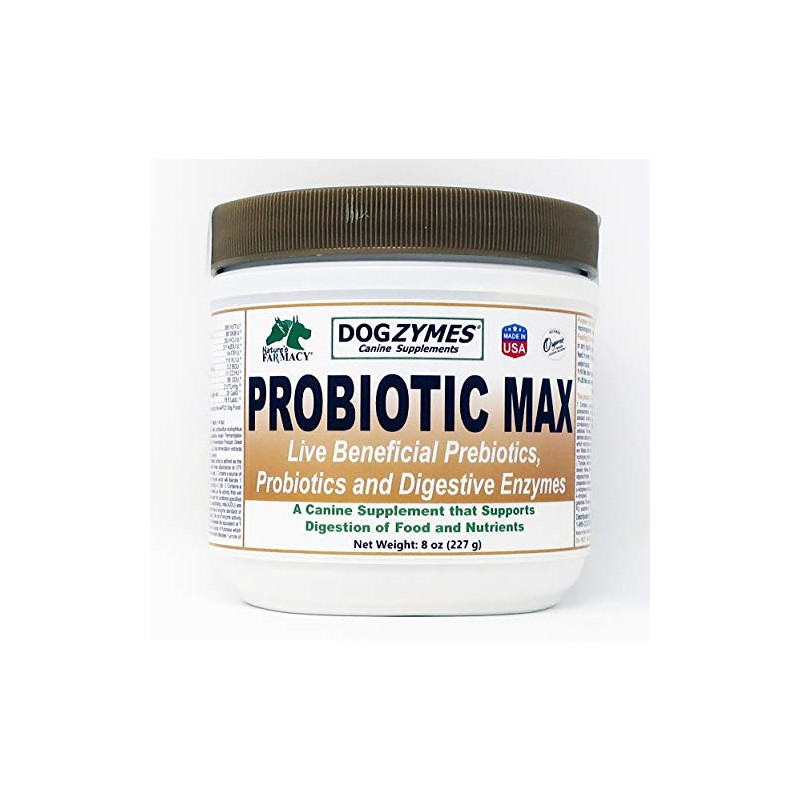 Dogzymes Probiotic Max -10 Billion CFU's Probiotics, Prebiotics, Digestive Enzymes