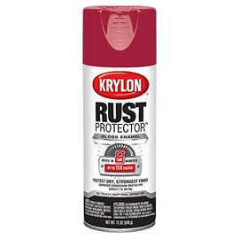 Krylon K06900600 Rust Protector and Preventative Enamels Gloss, Classic Red, 12 oz.