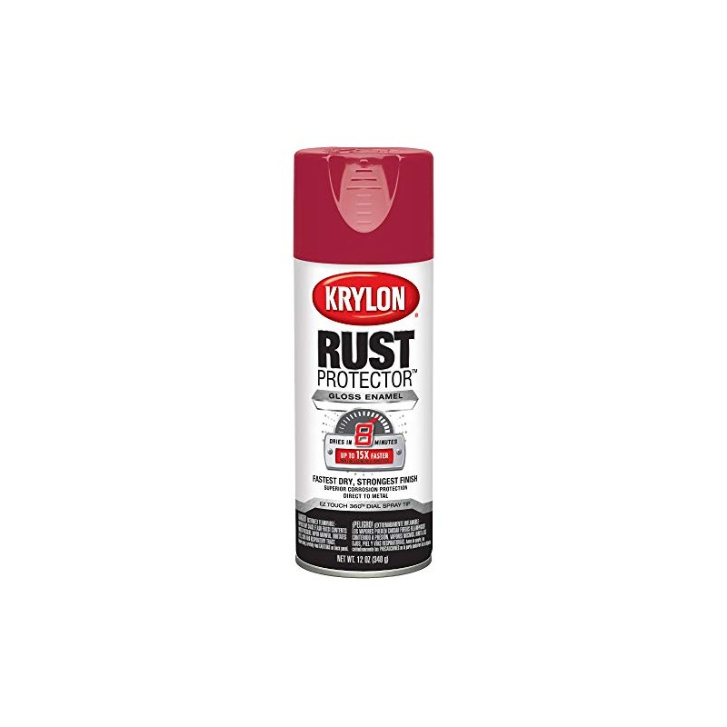 Krylon K06900600 Rust Protector and Preventative Enamels Gloss, Classic Red,