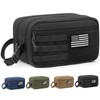 HOTOR Tactical Toiletry Bag Men, MOLLE Pouches, EDC Pouch, Black