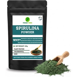 Spirulina Powder Finely Milled Superfood Powder Easy to Mix Ideal for Smoothies, Juices & Recipes No Artificial Colors 100g (1)